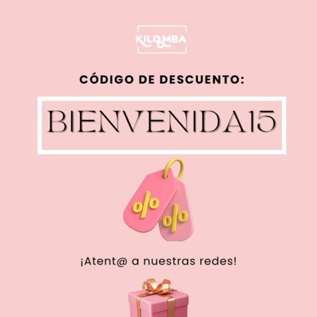 🎉Ya hemos abierto y queremos celebrarlo con vosotros 🎉

Entra en www.kilomba.es y disfruta de un código del 15% de descuento para tu primera compra: 

Bienvenida15 

•
¿KILOMBEAMOS?